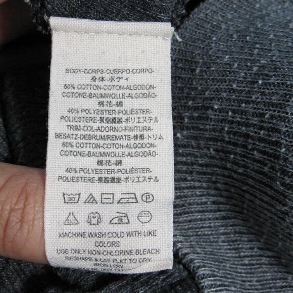 WE THE FREE Willow Thermal Women's Size Small Gray Dolman Off The Shoulder Tunic - Picture 9 of 10